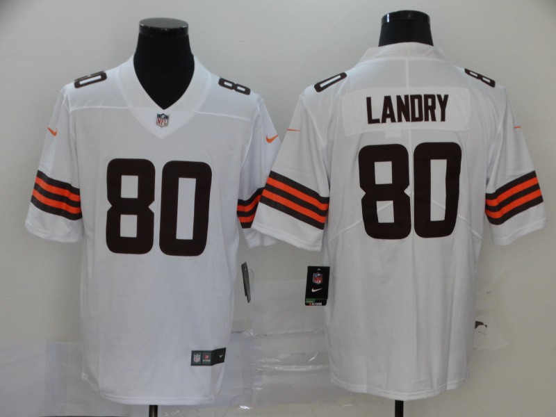 Men Cleveland Browns #80 Landry White Nike Vapor Untouchable Stitched Limited NFL Jerseys